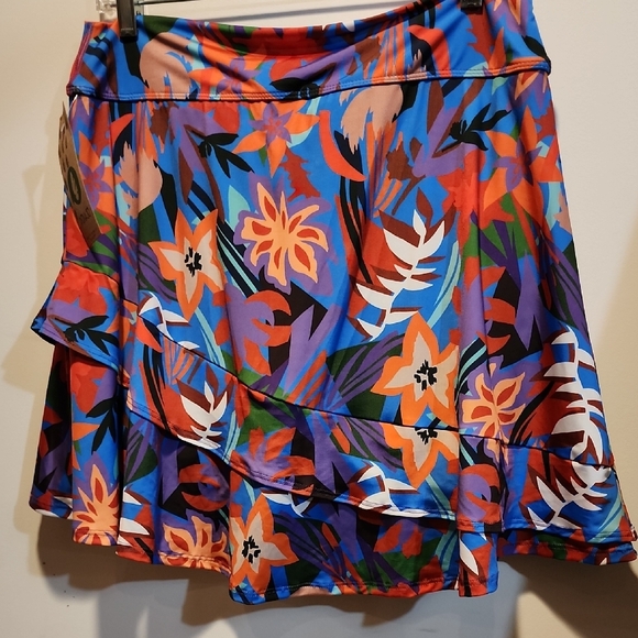 Floral Multicolor Skirt Skort - Picture 7 of 9